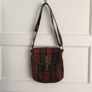 American Eagle shoulder or cross body plaid purse